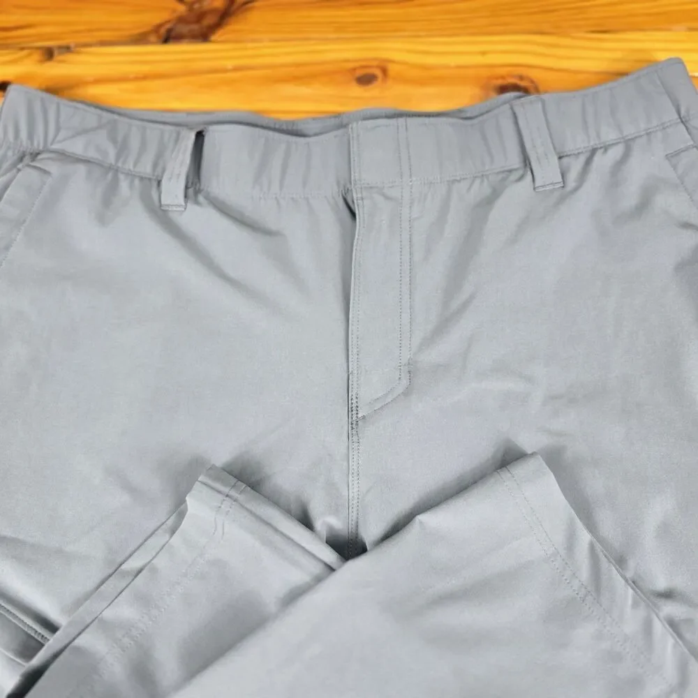 Under Armour Storm Cargo Pants Men 40x31 Gray Zip Pocket Hiking Active